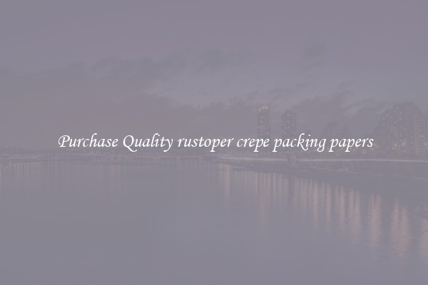 Purchase Quality rustoper crepe packing papers