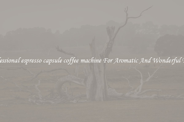 professional espresso capsule coffee machine For Aromatic And Wonderful Taste