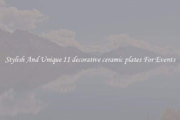Stylish And Unique 11 decorative ceramic plates For Events