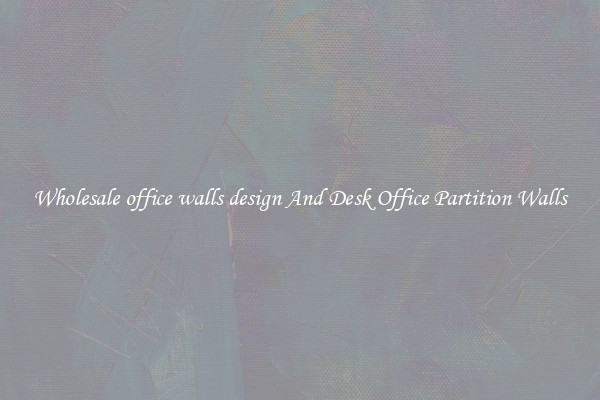 Wholesale office walls design And Desk Office Partition Walls
