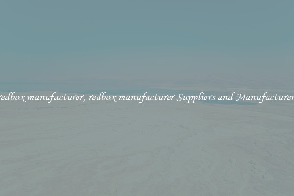 redbox manufacturer, redbox manufacturer Suppliers and Manufacturers