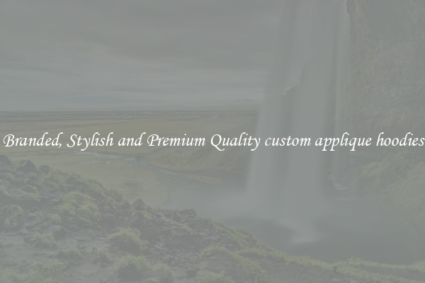 Branded, Stylish and Premium Quality custom applique hoodies