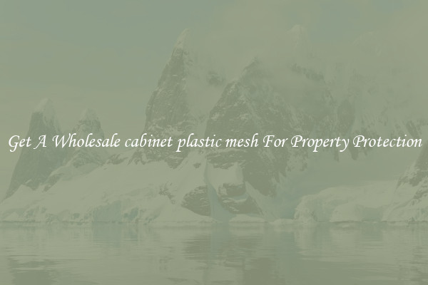 Get A Wholesale cabinet plastic mesh For Property Protection