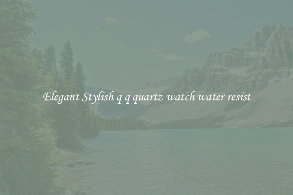 Elegant Stylish q q quartz watch water resist