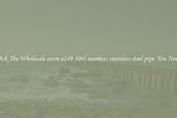Pick The Wholesale astm a249 304l seamless stainless steel pipe You Need