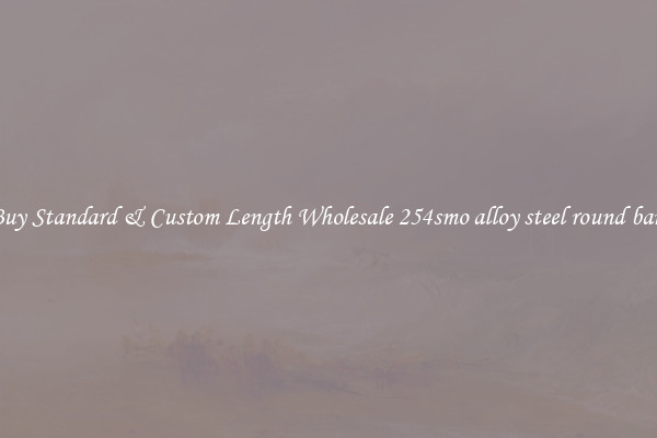 Buy Standard & Custom Length Wholesale 254smo alloy steel round bars