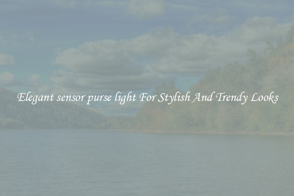 Elegant sensor purse light For Stylish And Trendy Looks