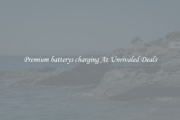 Premium batterys charging At Unrivaled Deals